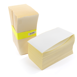 Etiquetas adhesivas en zigzag